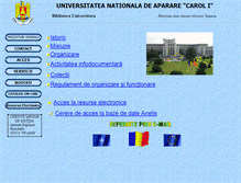 Tablet Screenshot of biblioteca.unap.ro